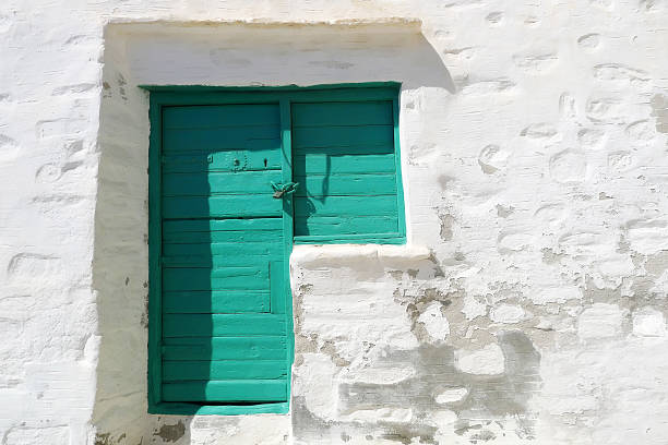 istock Green Door Syros 466921776