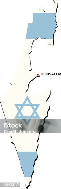 Flag Of Israel Stock Illustration - Download Image Now - Cartography, Country - Geographic Area, Flag