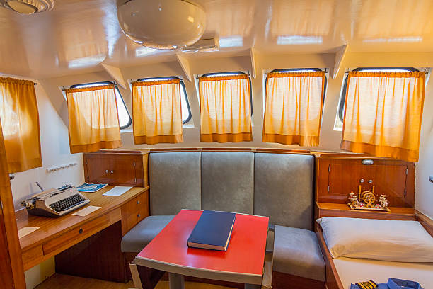 istock spacious cabin captain of a small ship 466924383