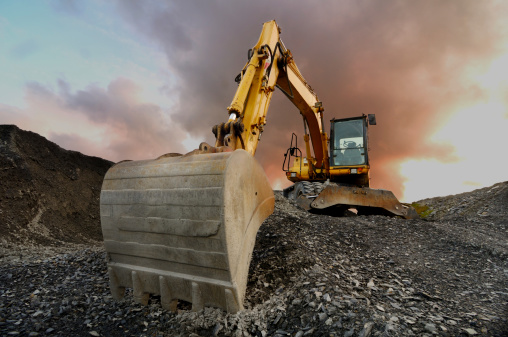excavator Quarry photo