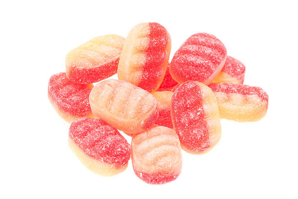 istock Rhubarb and custard candy sweets 466925594