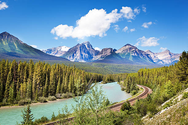 istock Moraine Curve Along Bow River, Banff National Park Canada Horizontal 466925882