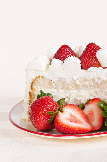 istock Slice of strawberry cream cake 466928663