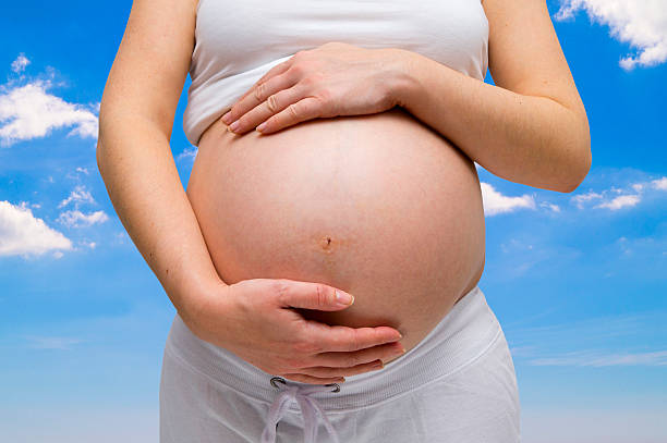 Pregnant Lady stock photo