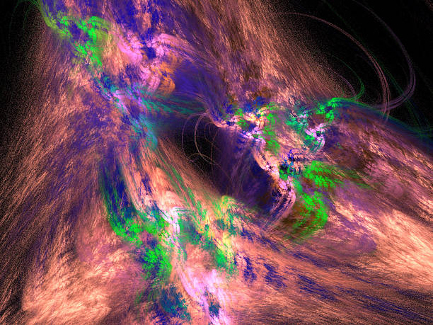 istock Digital Fractal on Black 466934422