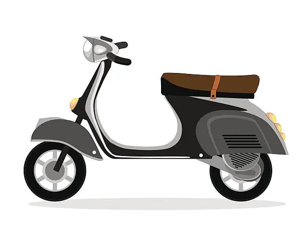 Vector illustration of Motorcycle scooter