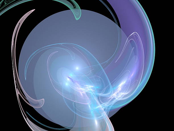 istock Digital Fractal on Black 466937034