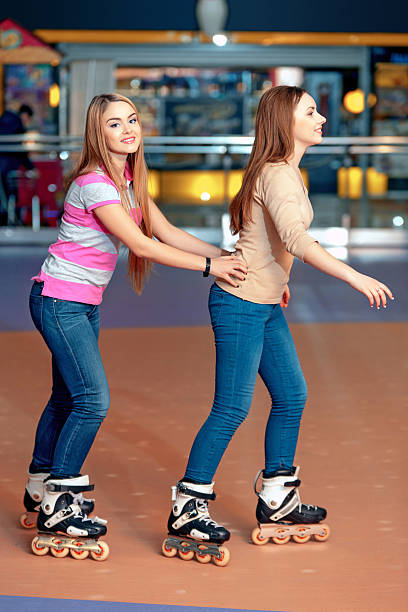 istock Beautiful girls on the rollerdrome 466937612