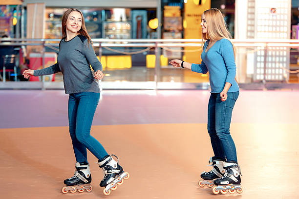 istock Beautiful girls on the rollerdrome 466937630