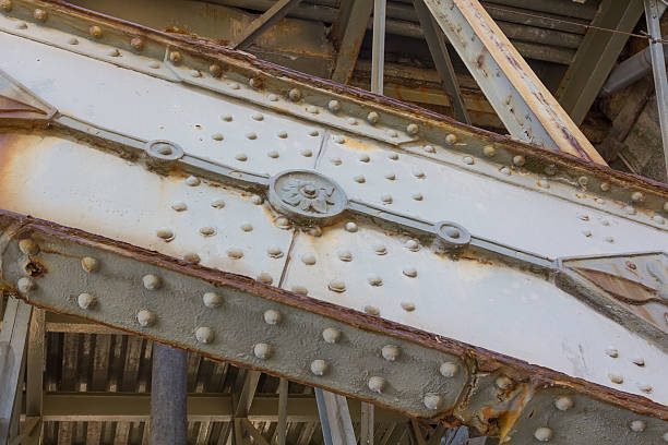 istock details old bridge of iron very decorated with rivets 466937733