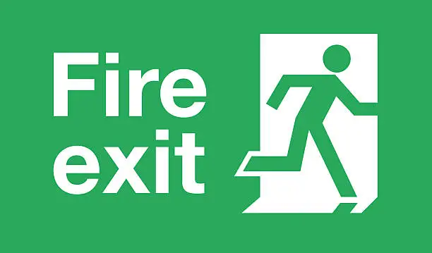 Photo of Fire exit sign