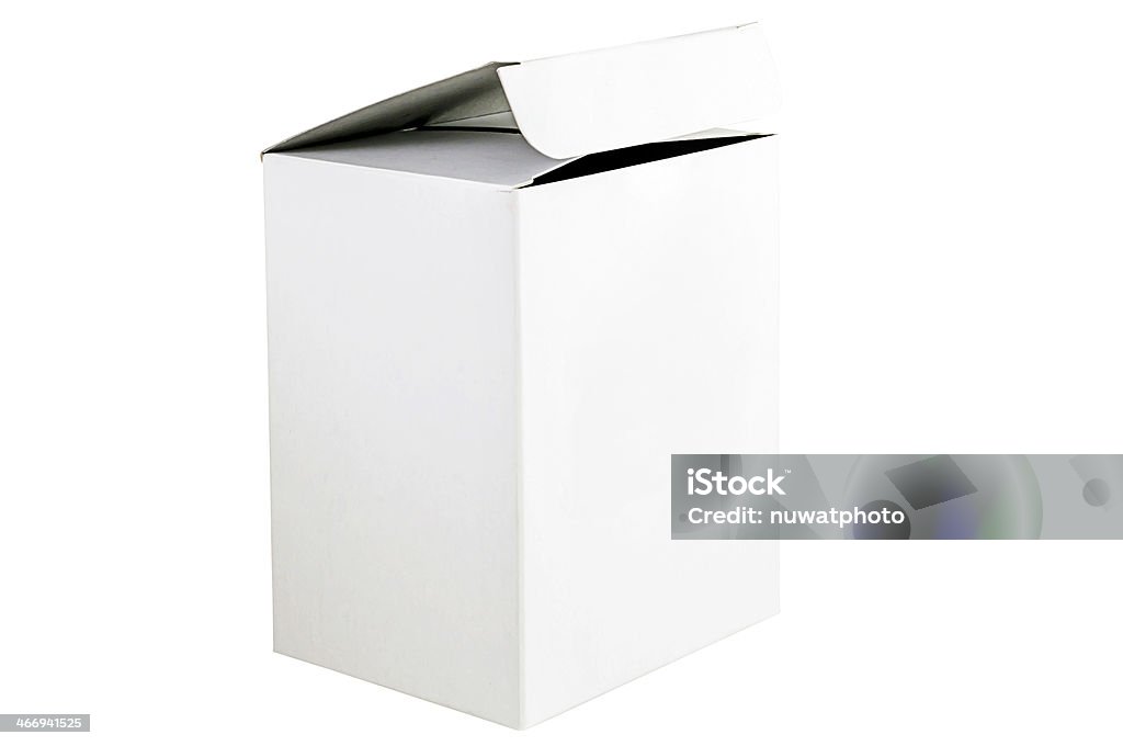 Caja blanca aislado - Foto de stock de Blanco - Color libre de derechos