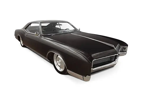 '67 Buick Riviera skin cover isolated on white. Logos removed.
