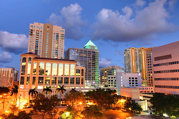 istock Fort Lauderdale Skyline at Night 466944938