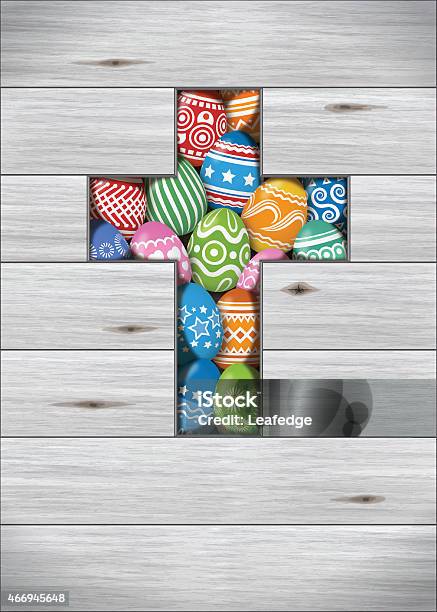 Easter Backgroundeggs And Boards Stock Illustration - Download Image Now - 2015, Abstract, Animal Egg