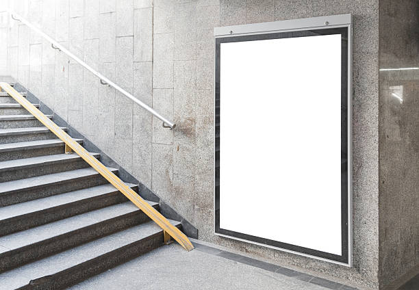 istock Blank billboard or poster in hall 466946481