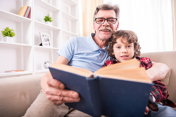istock Grandfather and grandson 466946518