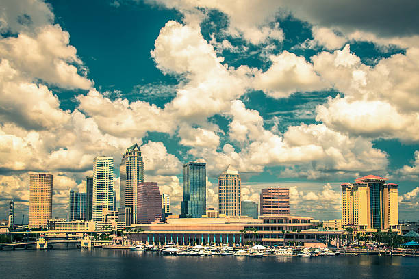istock Tampa Florida viewed from offshore on a sunny day 466946580