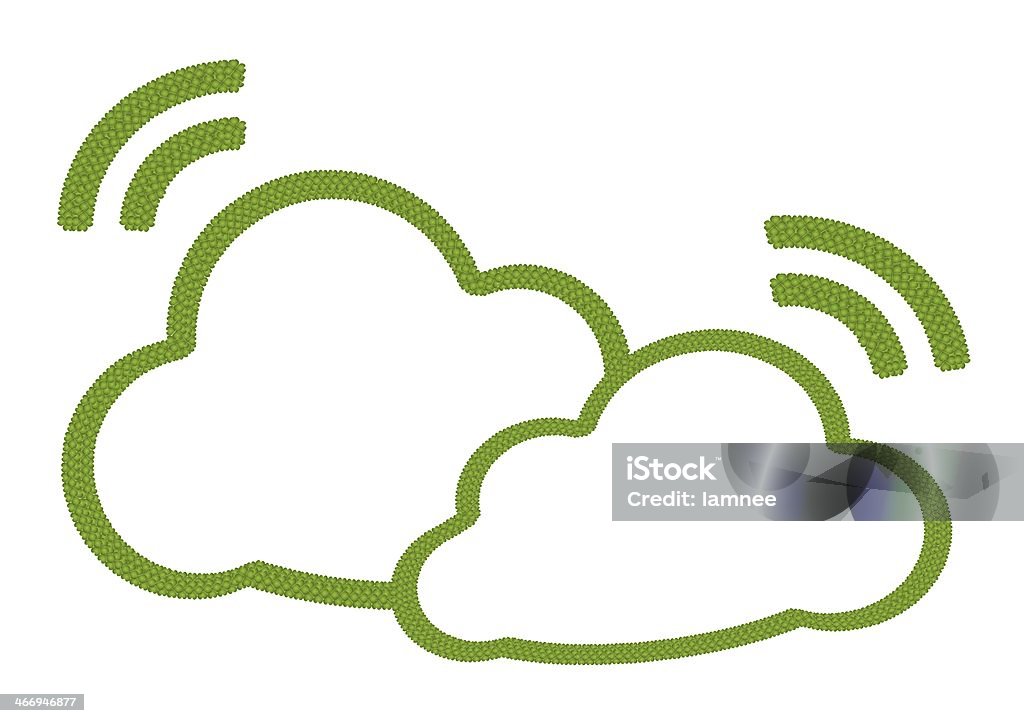Dois ícone com sinal de RSS nuvens - Royalty-free Amor Ilustração de stock