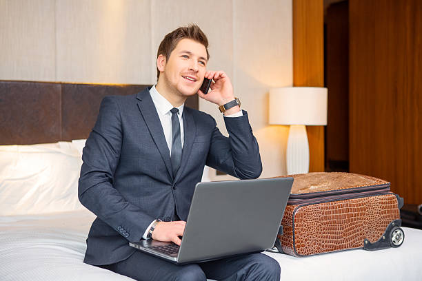 istock Businessman in the luxury hotel 466947212