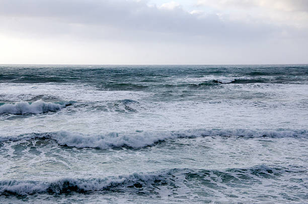 istock pattern of big waves at sea in cloudy sky 466949500