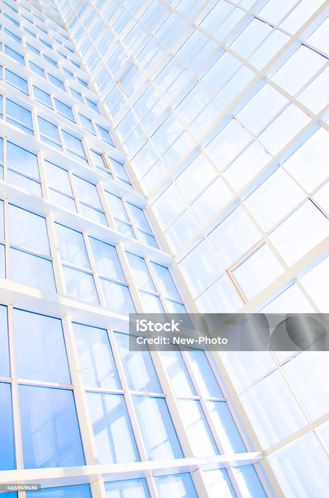 transparent curved wall of business center transparent curved wall of business center. 2015 Stock Photo