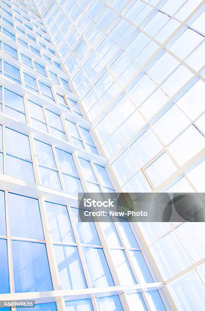 Transparent Curved Wall Of Business Center Stock Photo - Download Image Now - 2015, Abstract, Accessibility