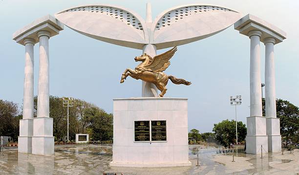 istock Pegasus Stela at MGR memorial, Chennai, India 466949844