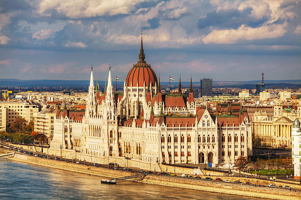 istock Parliament building in Budapest, Hungary 466950030