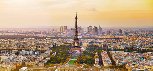 Vista aérea de la ciudad - foto de stock