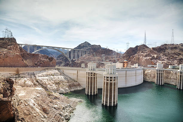istock Aerial view of Hoover dam 466951328