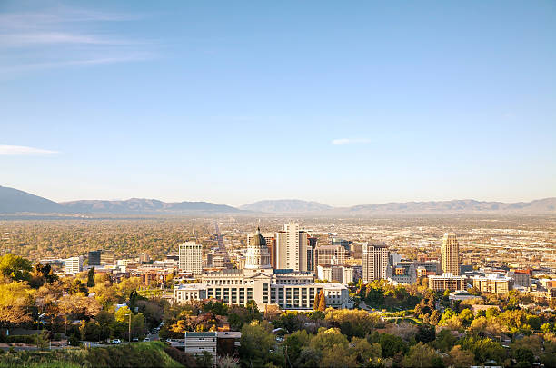 istock Salt Lake City panoramic overview 466953488