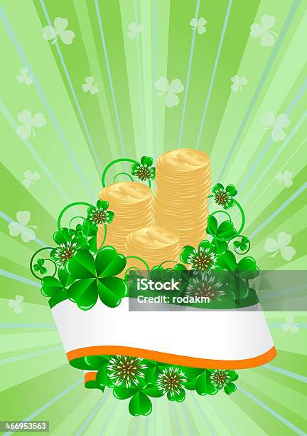 축하글 카드 St. Patrick's Day에 대한 스톡 벡터 아트 및 기타 이미지 - St. Patrick's Day, 공휴일, 금-금속