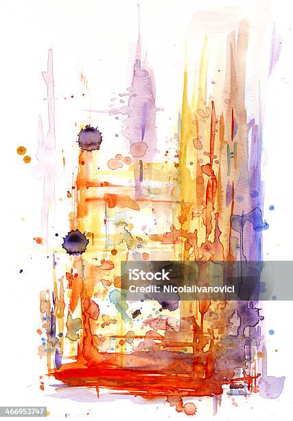 Abstract Watercolor Design Stock Illustration - Download Image Now - Abstract, Art Product, Backgrounds