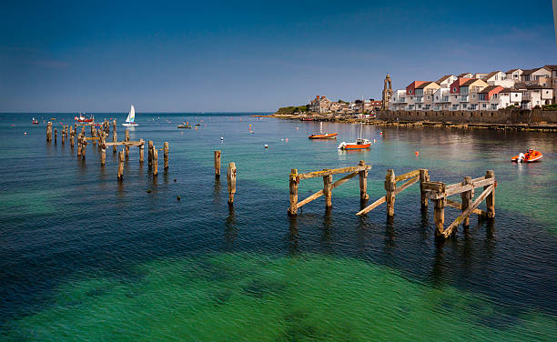 Swanage Pier and Bay in Summer