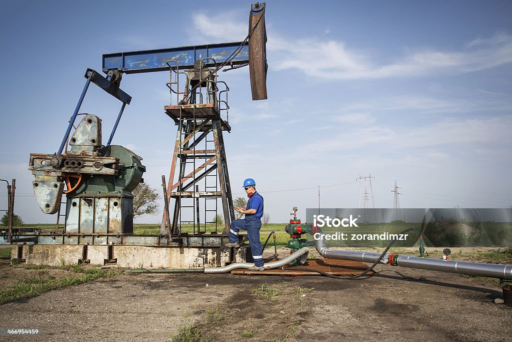 Oilfield Engineer - Lizenzfrei Agrarbetrieb Stock-Foto