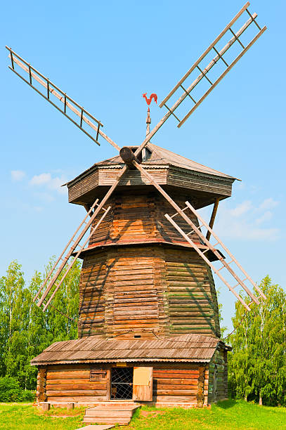 istock Old Russian wooden windmill. Russia. Suzdal. 466955993