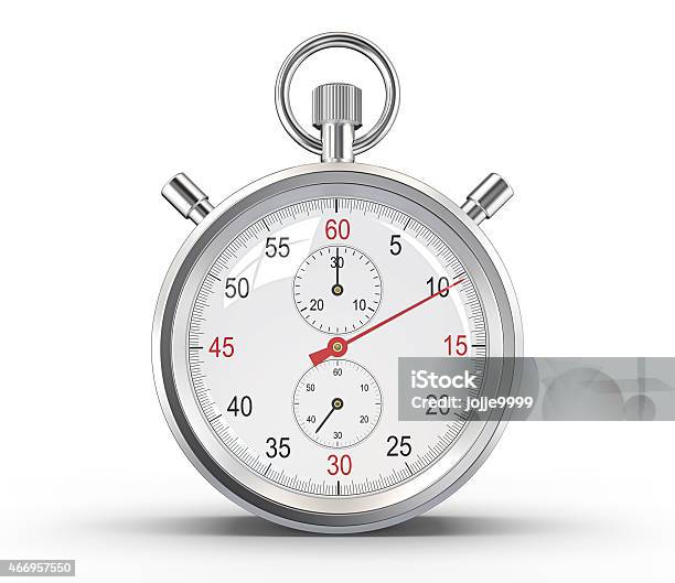 Stopwatch Stock Photo - Download Image Now - Stopwatch, Timer, Red