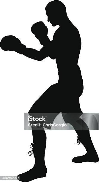 Boxer Silhouette Vecteurs libres de droits et plus d'images vectorielles de Boxe - Sport - Boxe - Sport, Silhouette - Contre-jour, Personnes masculines