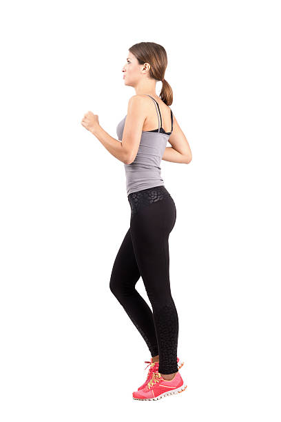 istock Sporty fit woman running 466959164