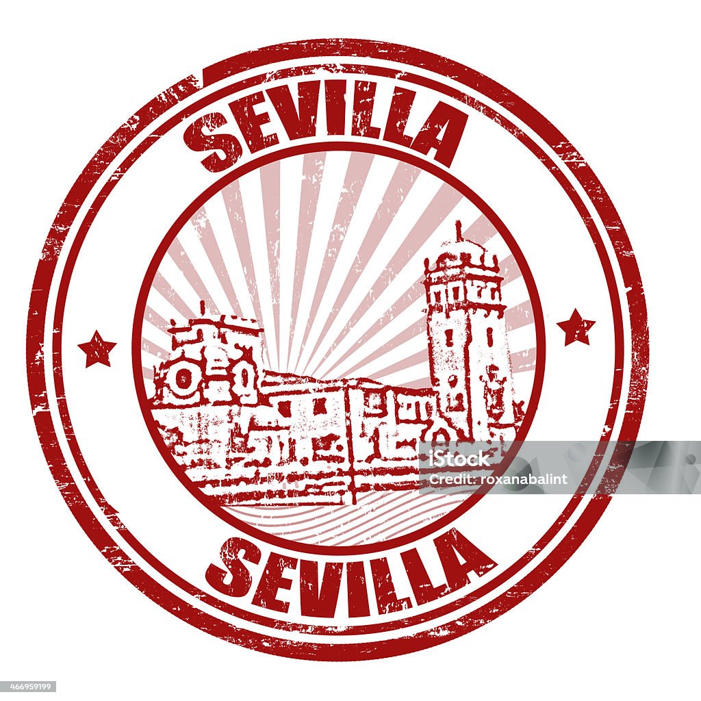 Tampon de Séville - Illustration de Andalousie libre de droits