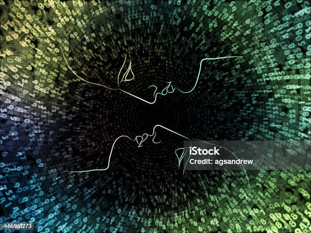 Künstlicher Intelligenz Stockfoto und mehr Bilder von Abstrakt - Abstrakt, Betrachtung, Bildeffekt