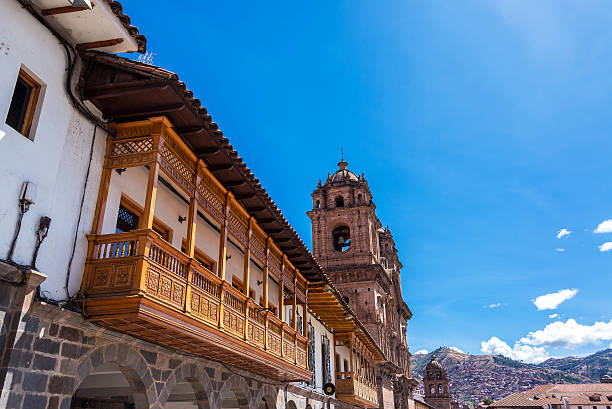 istock Balconies and Church in Cusco, Peru 466964448