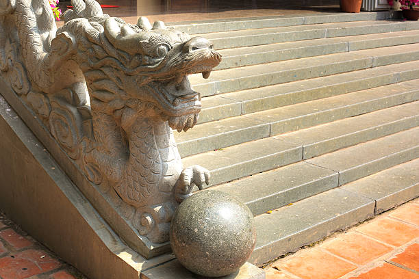 istock Stone dragon in temple Vietnam 466964742