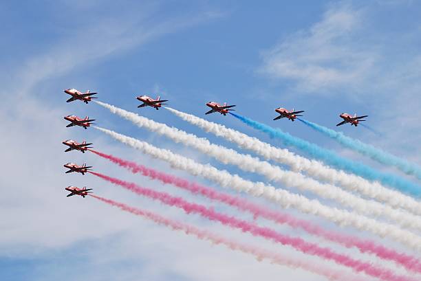 The Red Arrows stock photo