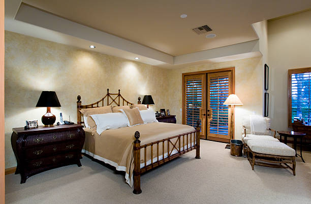 istock Spacious Bedroom In House 466967370