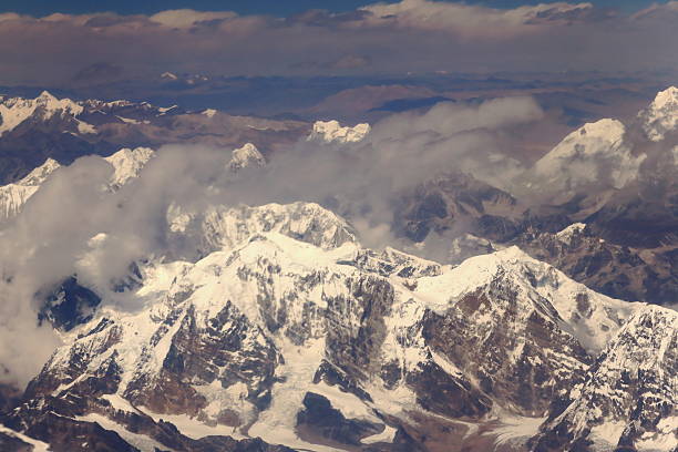 istock Several himalayan peaks aerial view. Nepal. 1114 466969108