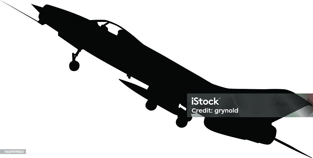 Jet fighter Modern jet fighter on a white background 2015 stock vector