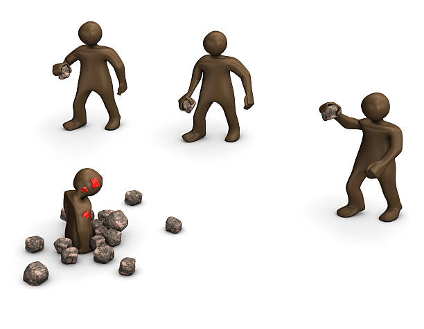 Paper man symbolic figure pose standing with pencil, 3d illustration, horizontal, isolated