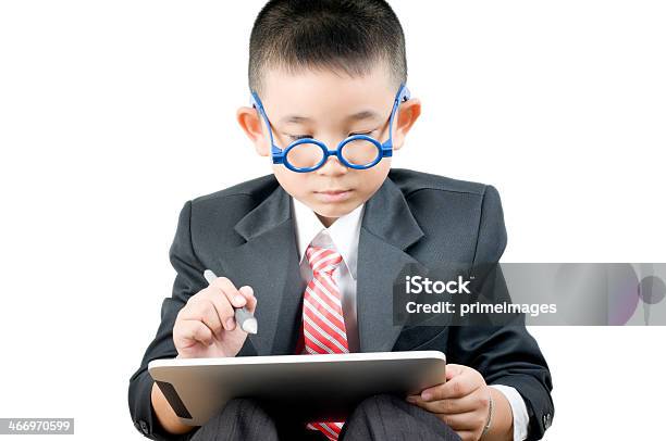 Business Boy With Electronic Tablet Stock Photo - Download Image Now - Adolescence, Adult, Animal